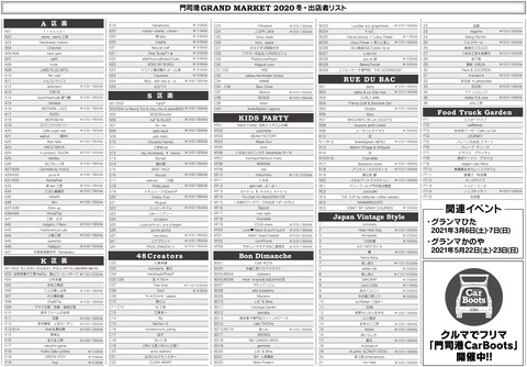 出店リスト2020冬決定