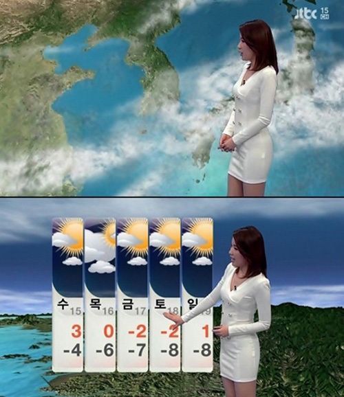 韓国のニュース番組のお天気キャスターの服装がセクシーすぎる理由 韓国ウリウリ日記