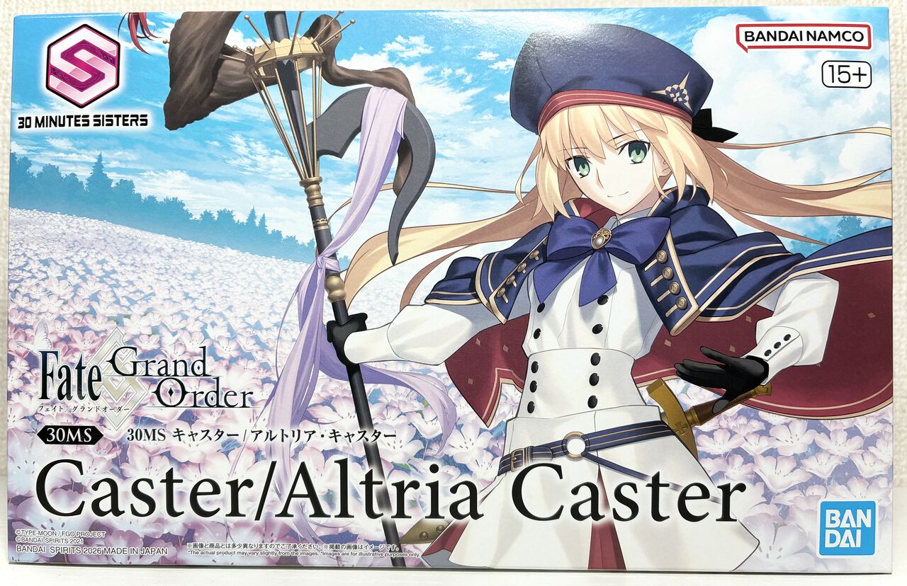 FGO 30MS　キャスター/アルトリア・キャスター 素組み 30MS」×「FGO」コラボより美少女プラモデル「30MS キャスター