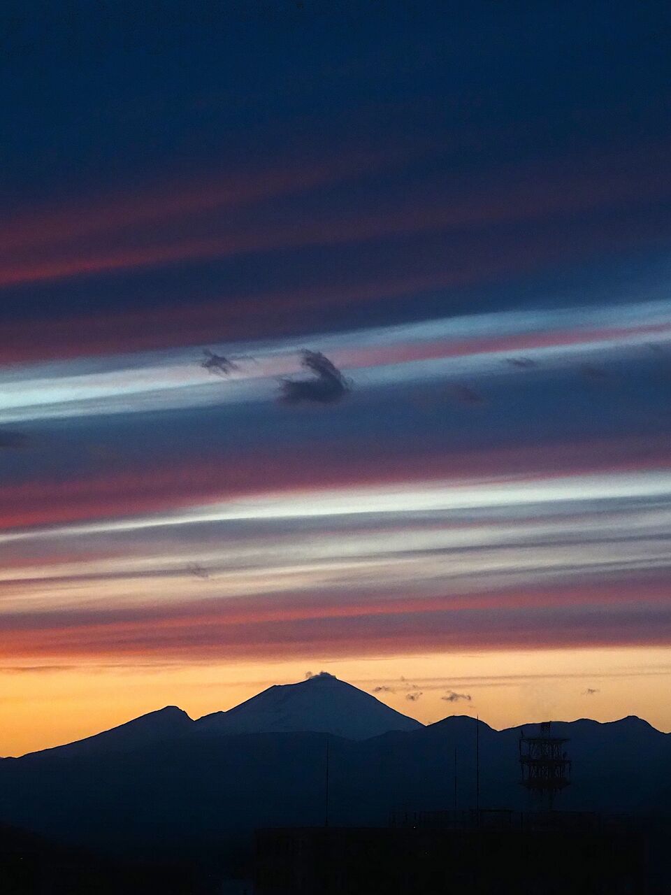 降っても晴れても写真日和:おもかげ色の夕空