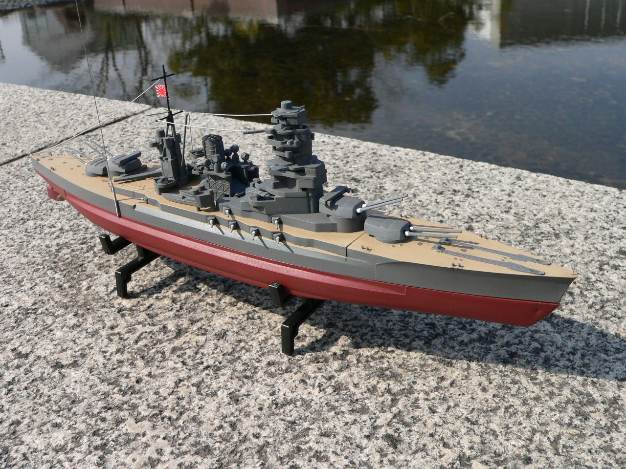 1/500　ニチモ　電動　武蔵　　　　　　　　　　　　　　　奥-入 ニチモのプラモデル