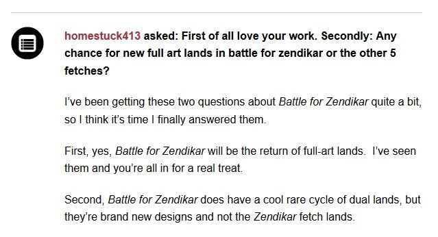 完全趣味 裏 Mtg 戦乱のゼンディカー Battle For Zendikar フルアート基本土地 が収録されるがzenフェッチ再録は無し Bfz