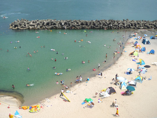 皆生温泉 松月 旧ブログ 海 当館目の前 皆生温泉海水浴場 でマリンスポーツ