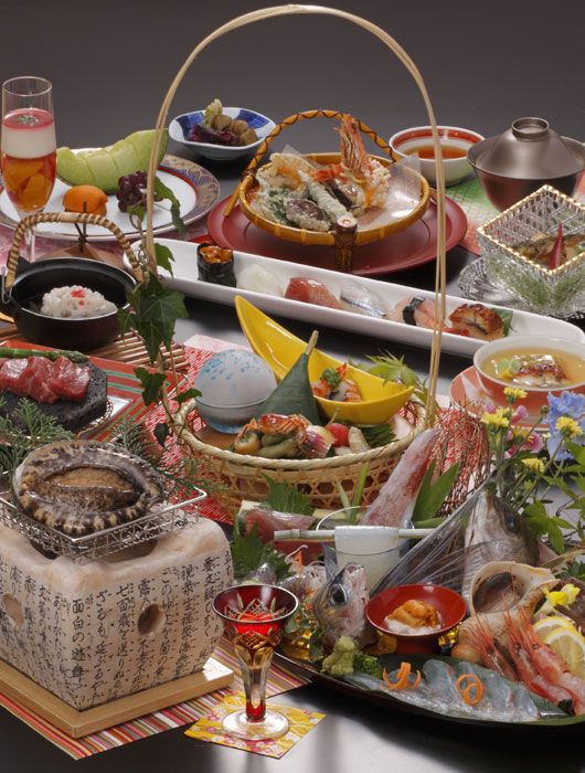 アワビ踊り焼き&お造り豪華盛贅沢会席