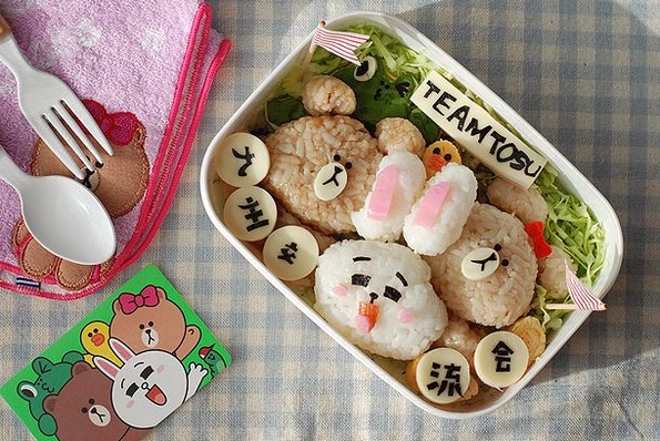 交流会キャラ弁1