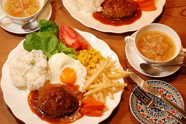 息子の大好きをワンプレートに 585円 ハンバーグ定食 うさぎ食堂へようこそ Powered By ライブドアブログ
