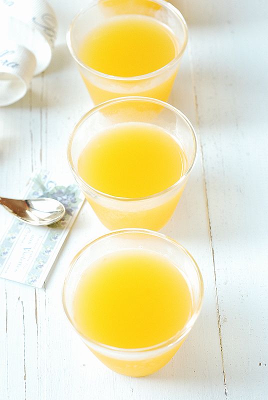 オレンジジュースで簡単にできる １個３０円のぷるぷるオレンジゼリー うさぎ食堂へようこそ Powered By ライブドアブログ