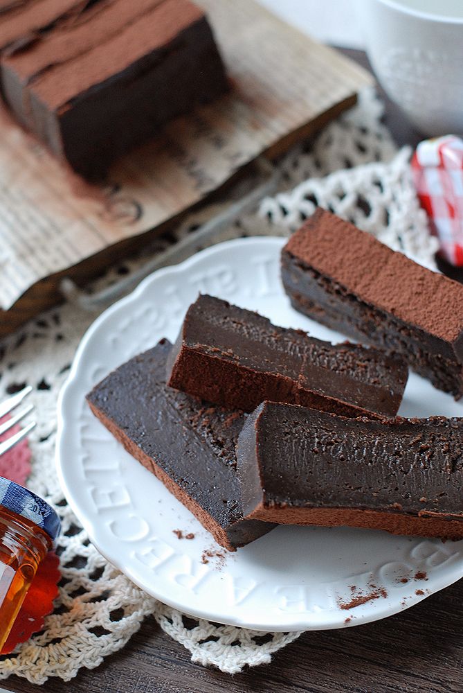 濃厚ねっとり これぞ生チョコケーキ 混ぜて焼くだけで出来るテリーヌレシピ うさぎ食堂へようこそ Powered By ライブドアブログ