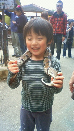 パジャマでうさぎのブログ-へびとゆうちゃん