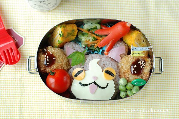 キャラ弁　ぶどうにゃん　妖怪ウォッチ