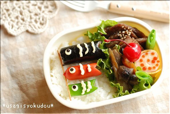 こいのぼり　キャラ弁