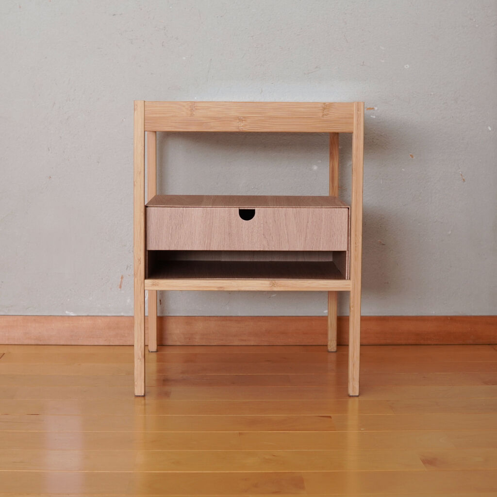 メグ助　ベッドサイドテーブルNESNA NESNA ネスナ サイドテーブル, 竹, 40x30 cm - IKEA