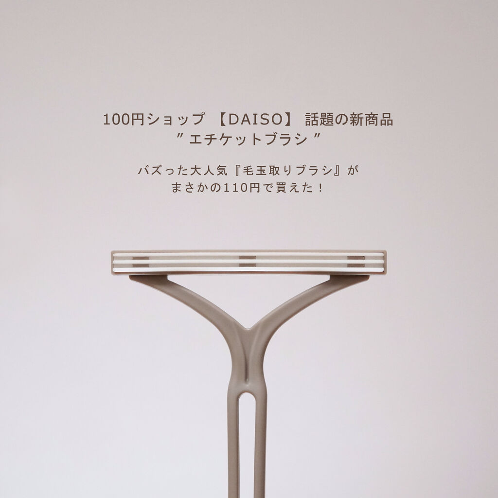 100均【ダイソー新商品】エチケットブラシ！バズった大人気『毛玉取りブラシ』が、まさかの110円で買えた！ : usagi works Powered  by ライブドアブログ
