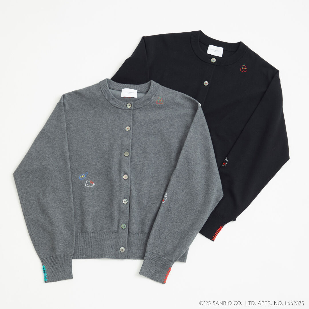 新品　HELLO KITTY UNITED ARROWS カーディガン UNITED ARROWS｜<HELLO KITTY * UNITED ARROWS>エンブロイダリー