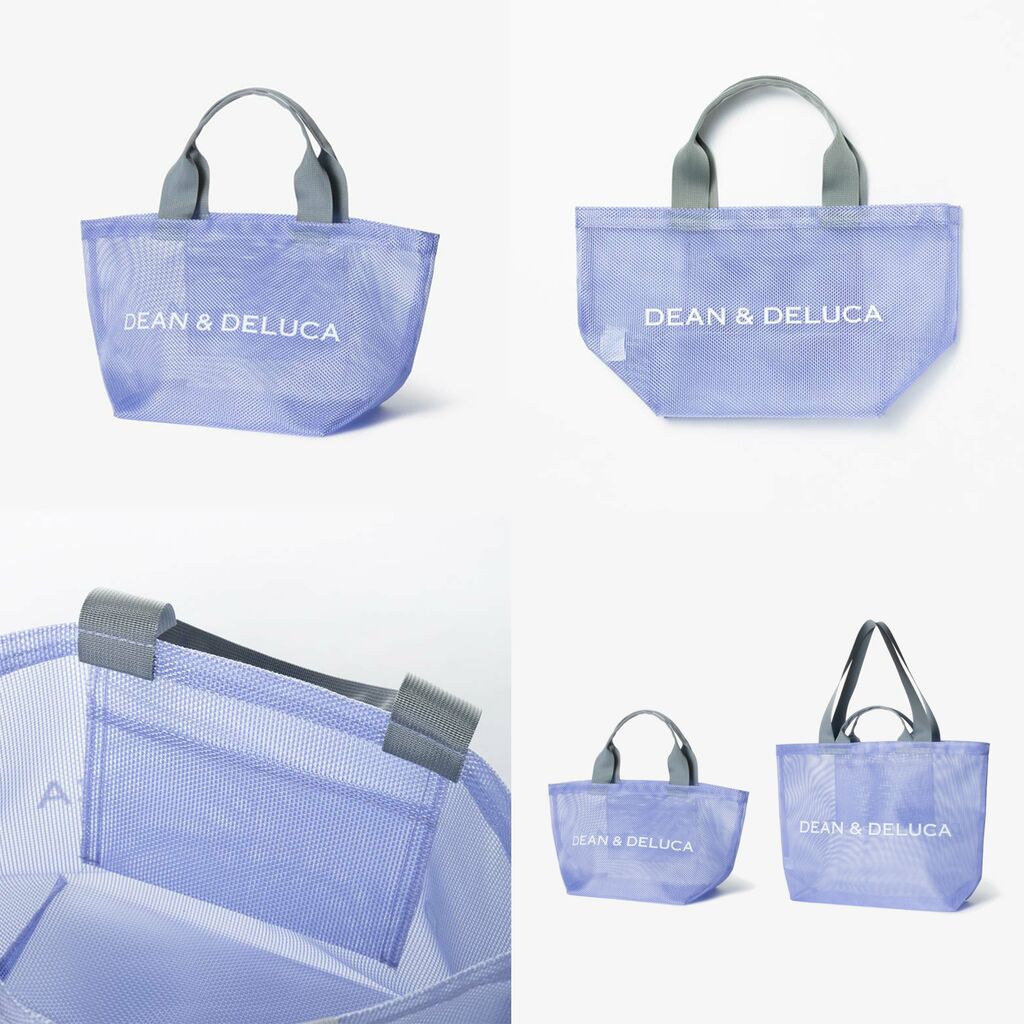 未使用☆DEAN & DELUCA メッシュトートLサイズ ライラック 新色 DEAN&DELUC6月17日(火)発売メッシュトートバッグ ライラック L