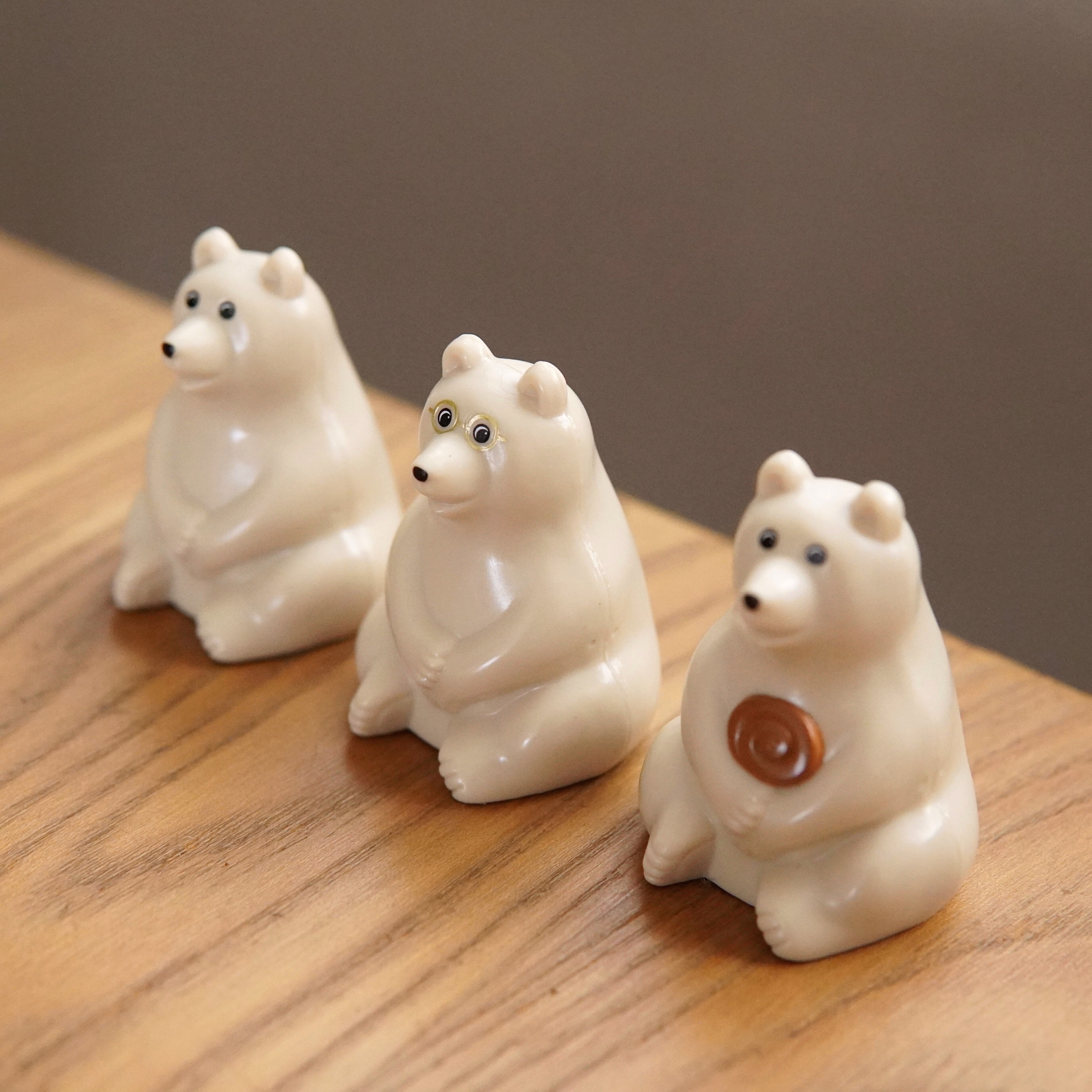 しろくま貯金箱 親子きのこ(ブラウン) しろくま貯金箱｜Polar Bear