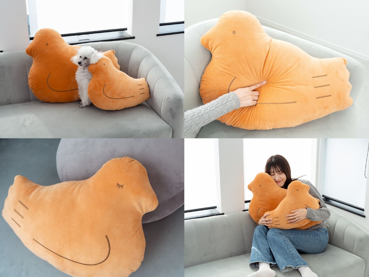 豊島屋「鳩サブレー」がふんわりクッションに、「鳩ッション