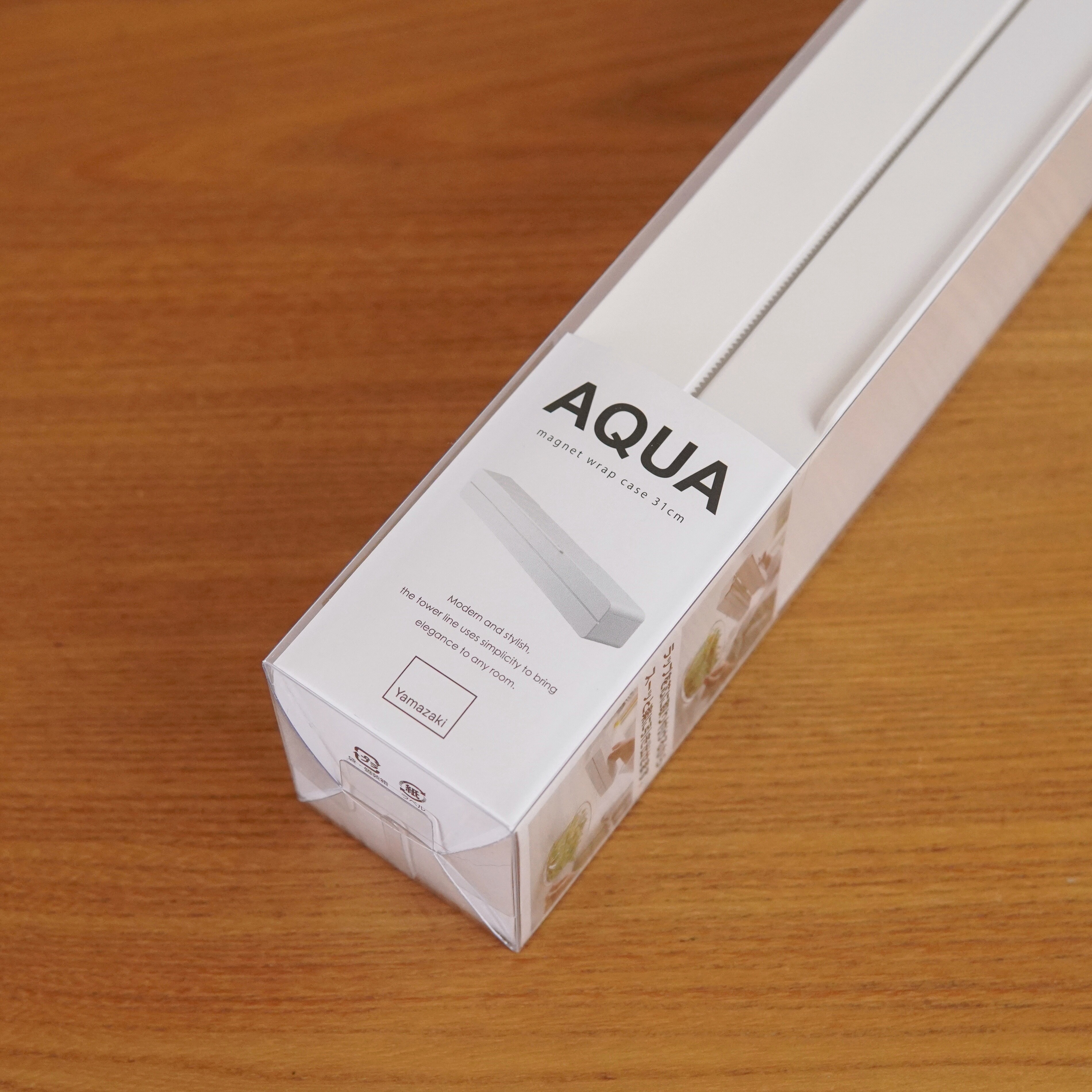 予約中 おしゃれ ラップホルダー アクア マグネットラップケース L Aqua キッチン収納 ラック