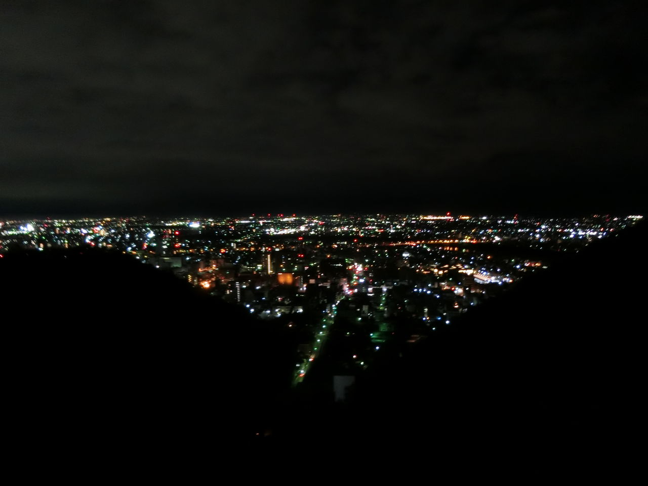 19 4 30 火 金華山ドライブウェイ第二展望台からの夜景 岐阜県 ウシ子とウシ夫の牛歩旅
