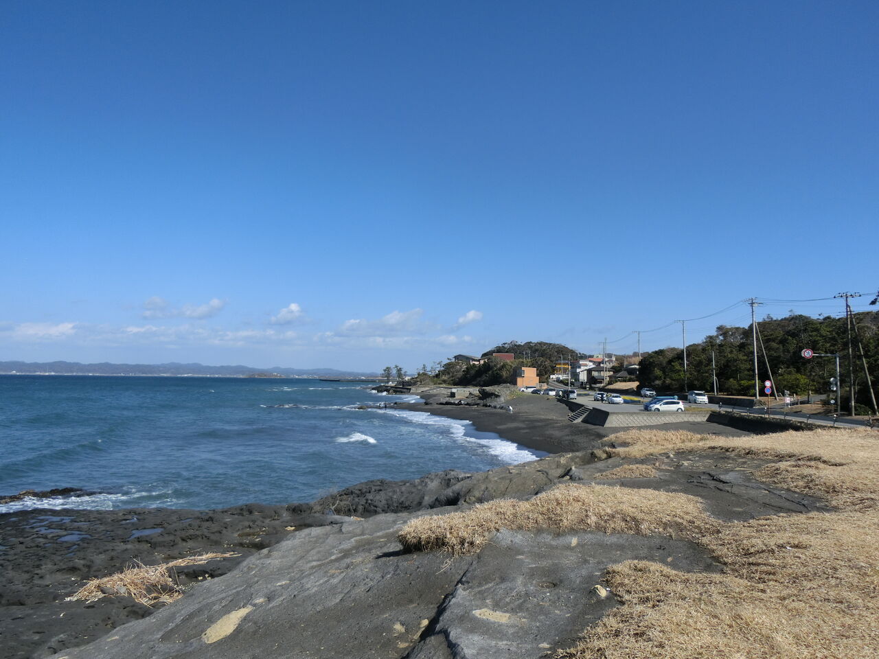 2 23 日 見物海岸 千葉県 ウシ子とウシ夫の牛歩旅