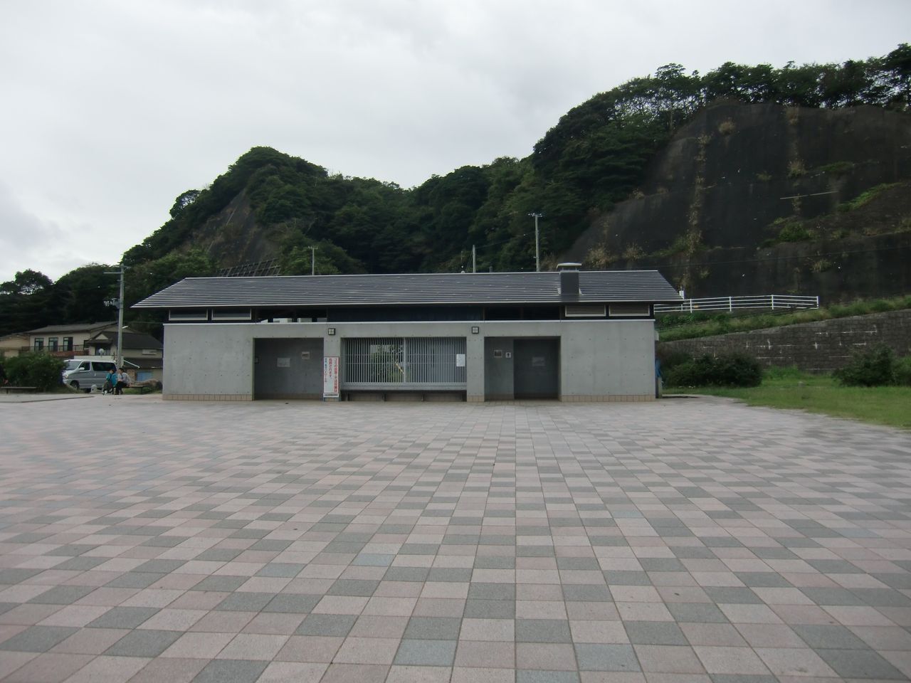 2016 10 8 土 勿来海水浴場 駐車場 福島県 ウシ子とウシ夫の牛歩旅