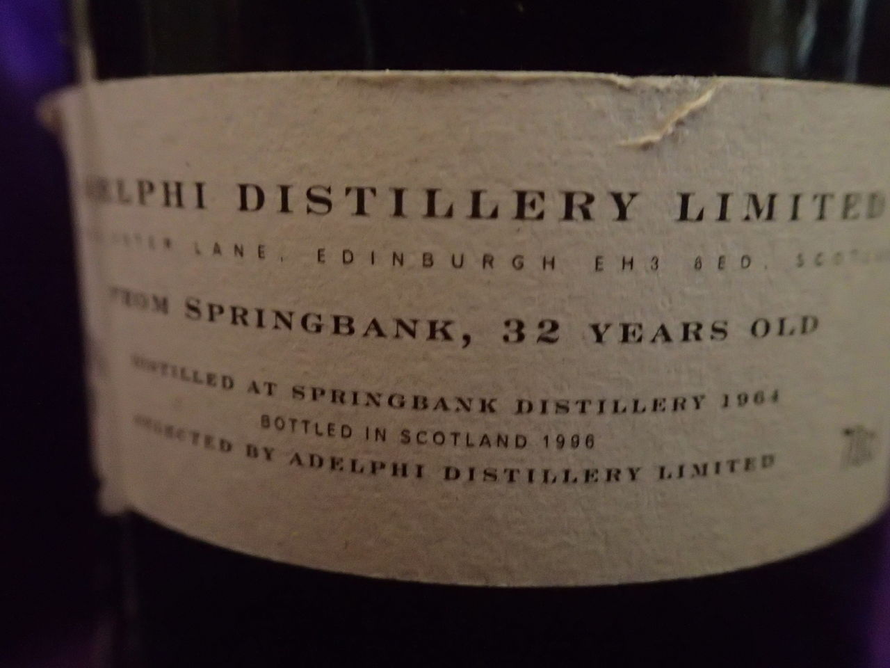 スプリングバンク32年 アデルフィ : 幻の桜