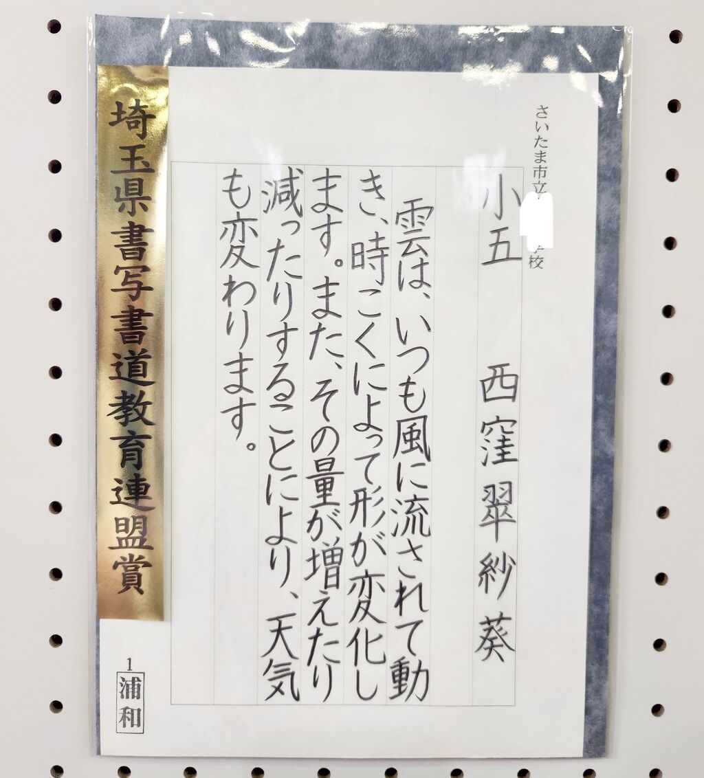 令和8年度(第64回)埼玉県硬筆中央展覧会 県展32名 : 雨春書院