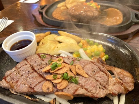 【画像】こんなステーキが4000円もする模様ｗｗｗｗｗｗ