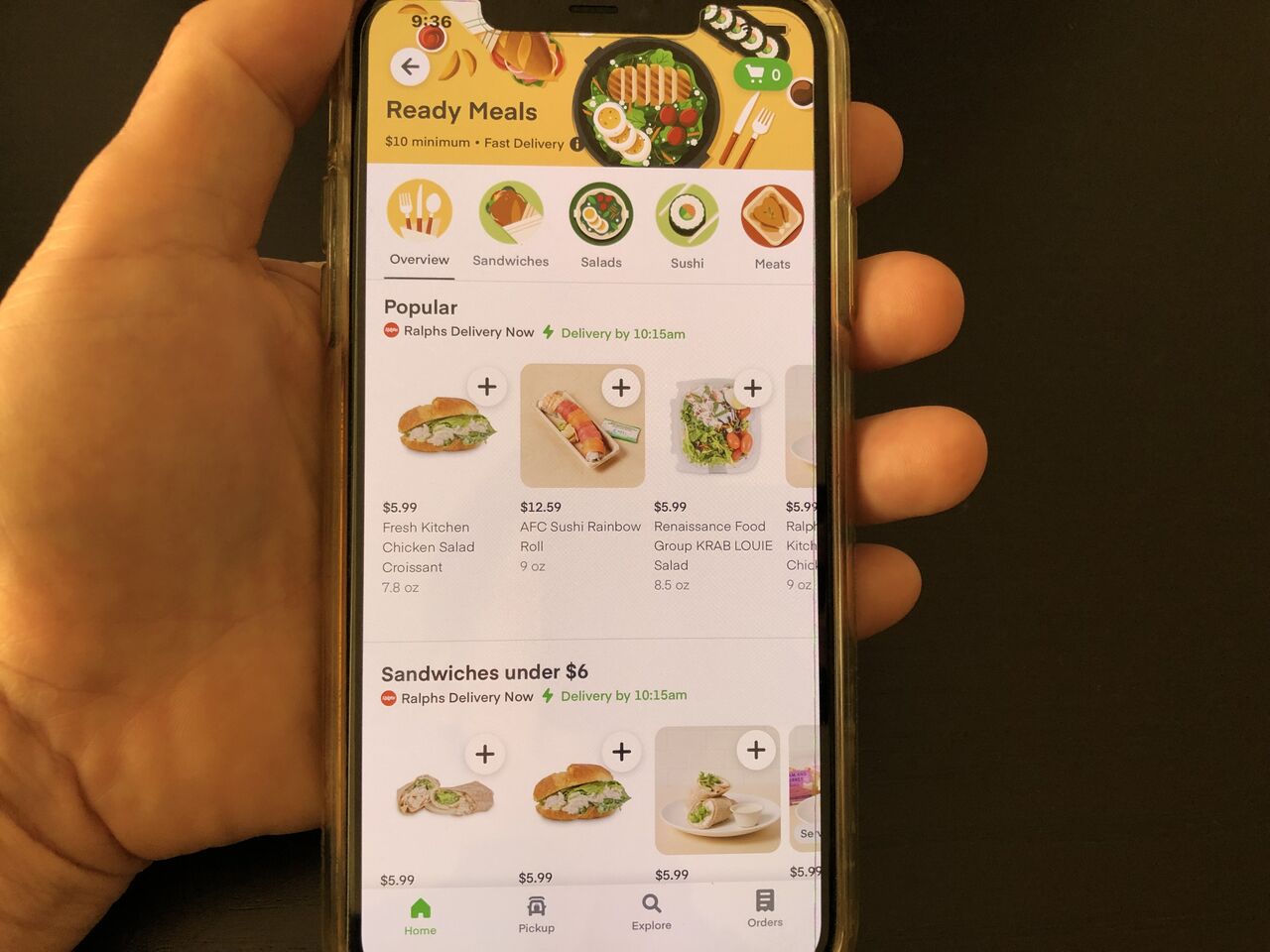インスタカート】、食品スーパーから超速デリ宅配！ウーバーイーツ利用 