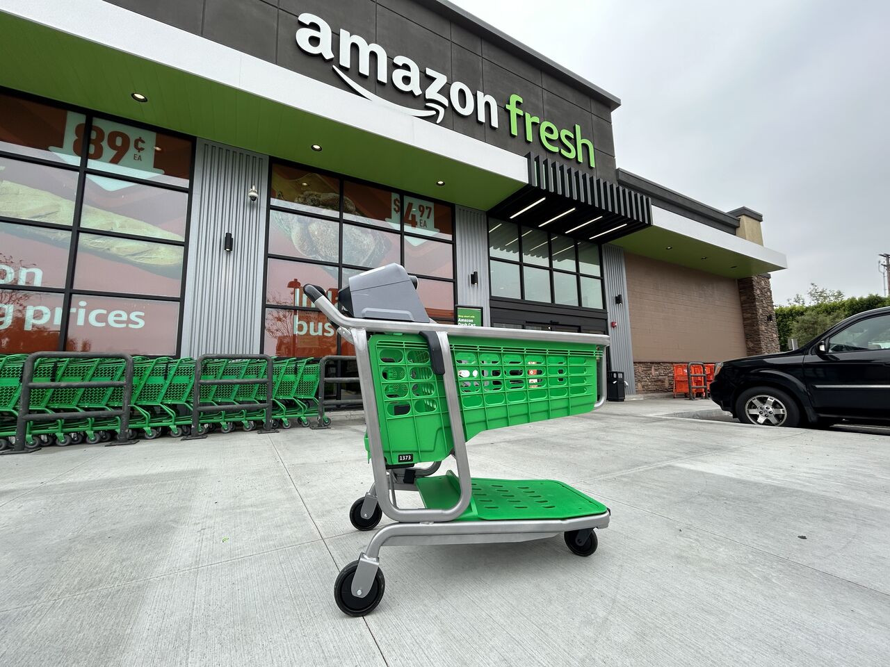 Amazon Fresh】 次世代ダッシュカート登場！レジカートTHE SECONDで