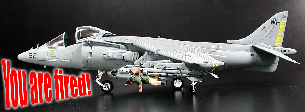 やっと完成! AV-8B ハリアーⅡ ( モノグラム 48 ) : Go Navy! (乙)