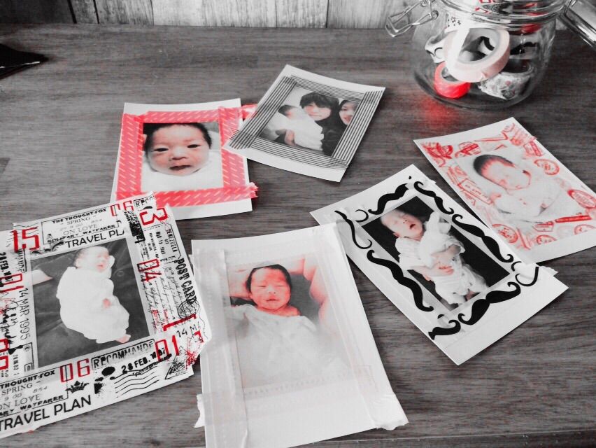 簡単 マスキングテープでフォトフレーム うたママstyle 子育て 仕事 インテリア おしゃれも全力で楽しむ日々の暮らし