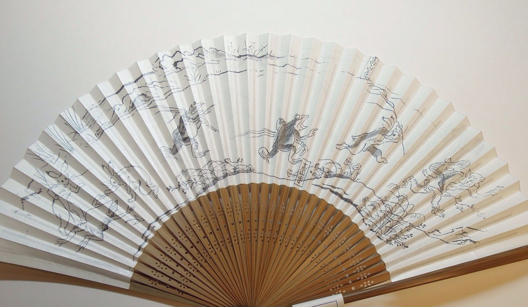 鳥獣戯画 京扇子 おたのもうします