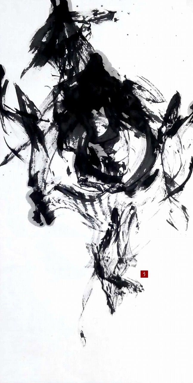 水墨画 アート作品 墨象 墨象作品