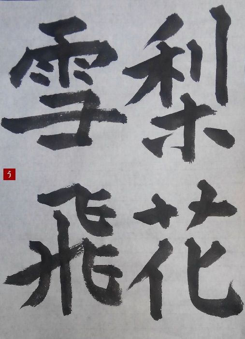 五体 梨花雪飛 漢字no 18 書道料理人 書道とカービィ 時々日常 五体 梨花雪飛 漢字no 18 書道料理人 書道とカービィ 時々日常