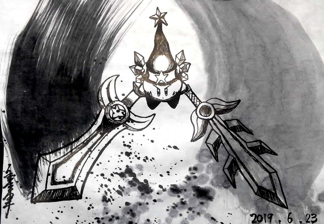 水墨カービィまとめ No 417 420 書道料理人 書道とカービィ 時々日常