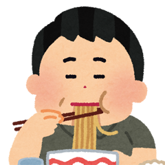 syokuji_tabesugi_man