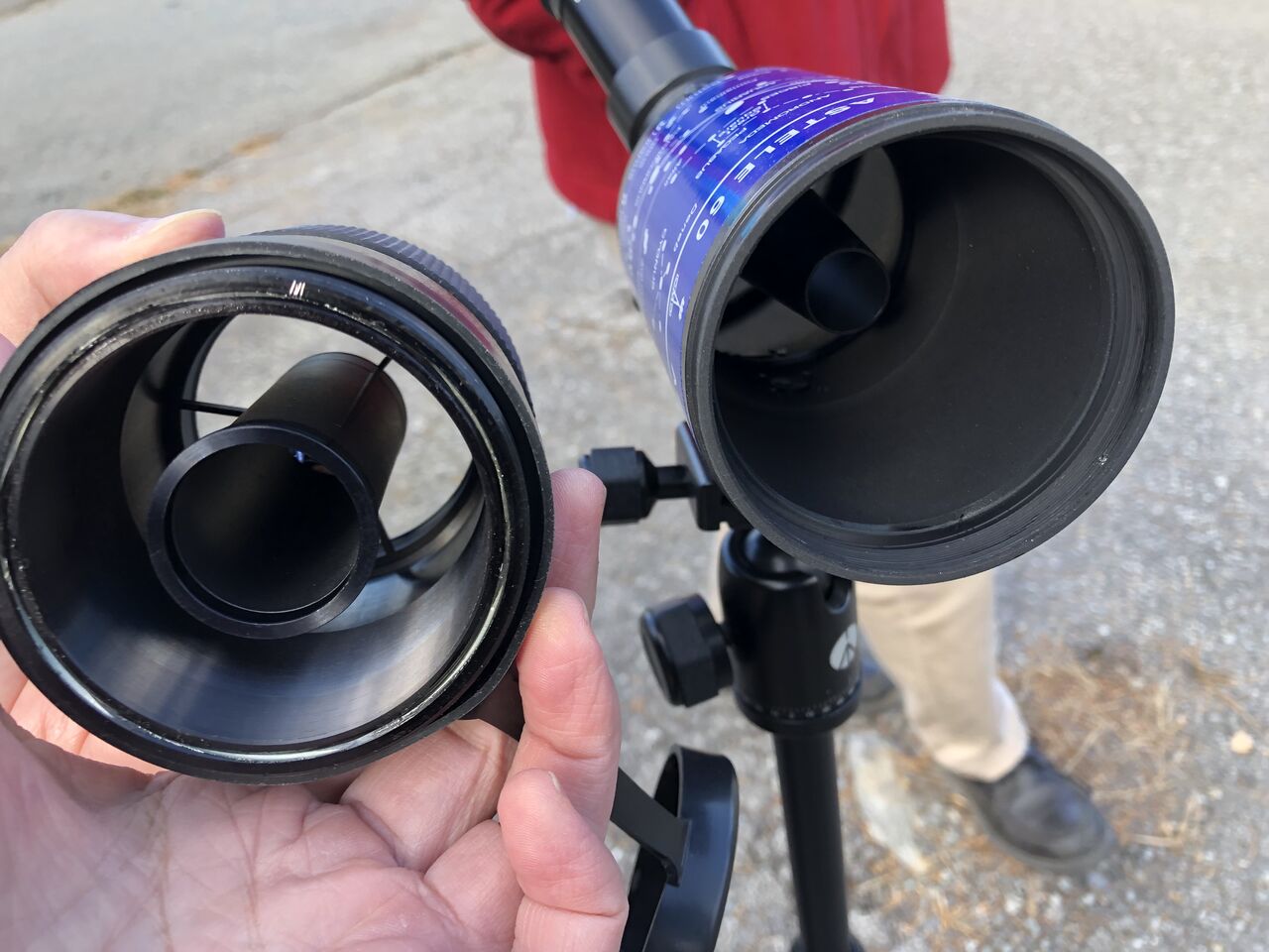 ◇曰く付き・未来の自分の姿が見える万華鏡 2023小海③ 2日目、第二星空サイトの望遠鏡、一般向け観望会