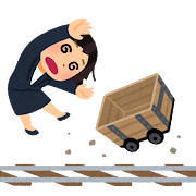 torokko_trolley_rail_businesswoman_out