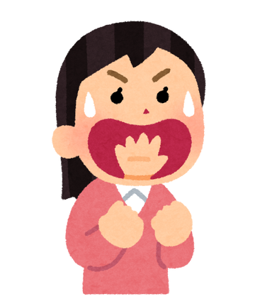 kotowaza_nodokara_tegaderu_woman