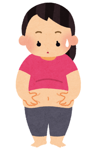太った人 イラスト
