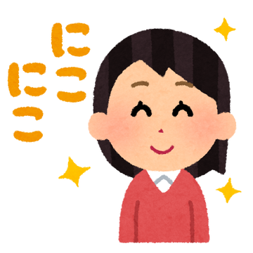 hyoujou_text_woman_nikoniko