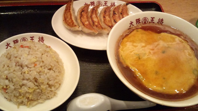 大阪王将 ふわとろ天津麺セットいただきましたッッ Fantastic4 ほぼハルクonly