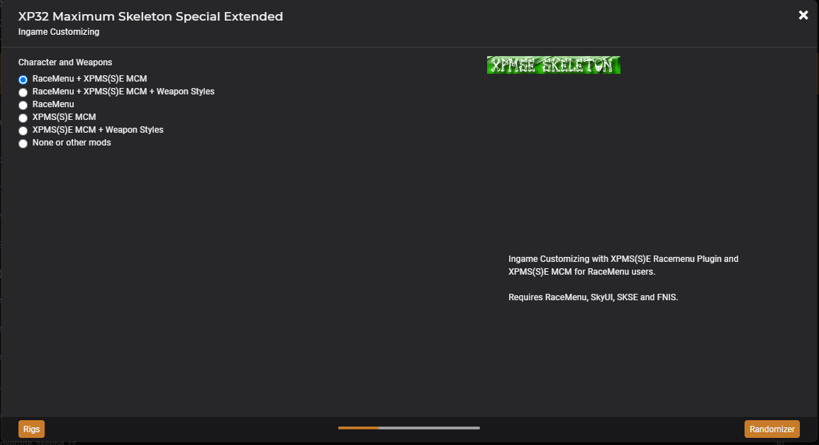 XPMSSEの導入 : MOD de 日々邁進Skyrim