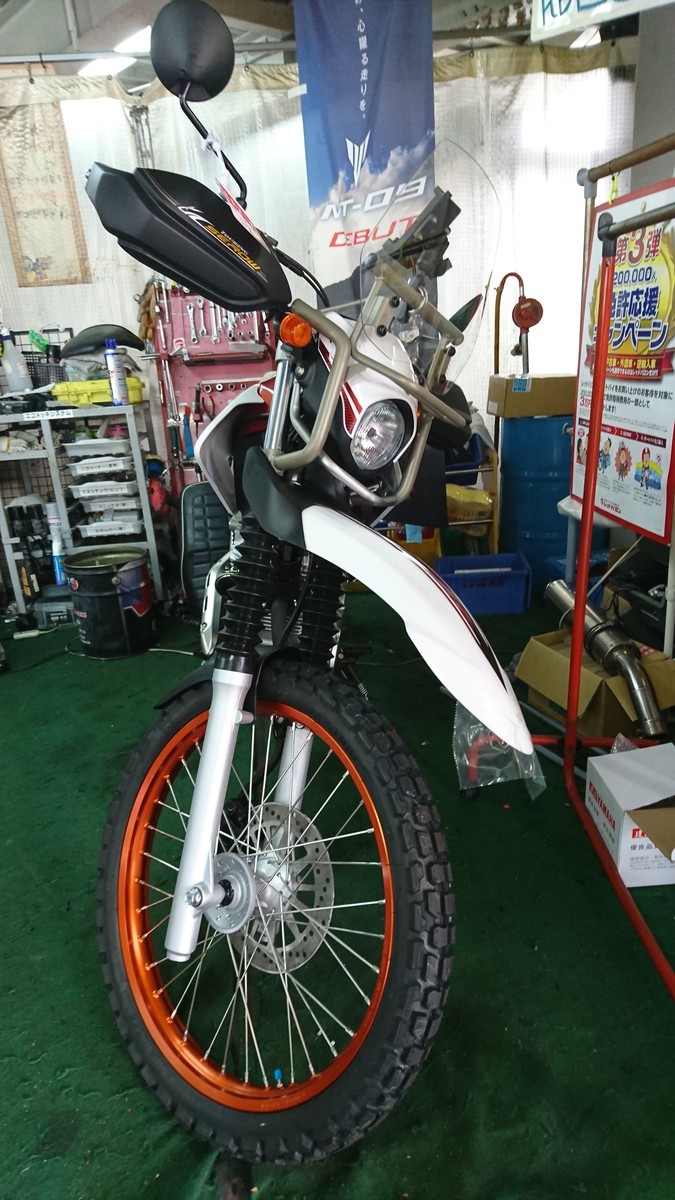 17 08 06 セロー入荷 納車前 藍色の旅路