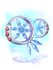 雪花のイヤリング
