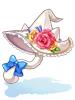 白猫の魔女帽子