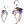 グレイウルフイヤリング