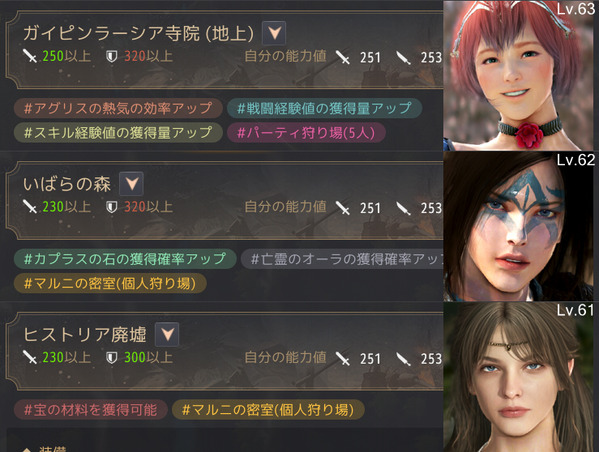黒い砂漠 性向値回復作戦01