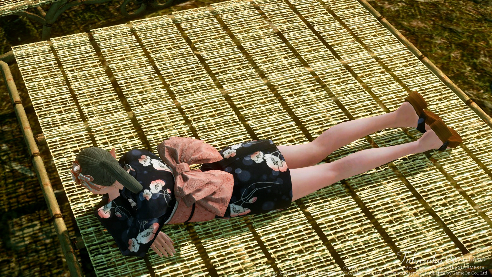 ArcheAge】エルフに浴衣(黒)を着せました。 : Valkyrie